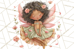 Valentine Fairy Clipart, PNG, Romantic Fairies With Hearts Product Image 4