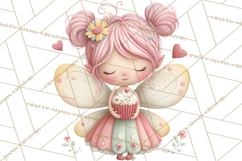 Valentine Fairy Clipart, PNG, Romantic Fairies With Hearts Product Image 2