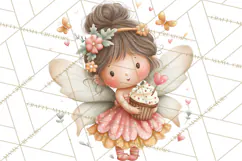 Valentine Fairy Clipart, PNG, Romantic Fairies With Hearts Product Image 3