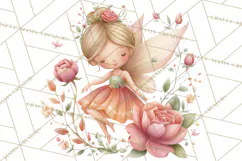 Valentine Fairy Clipart, PNG, Romantic Fairies With Hearts Product Image 3