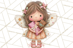 Valentine Fairy Clipart, PNG, Romantic Fairies With Hearts Product Image 5