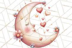 Valentine Fairy Clipart, PNG, Romantic Fairies With Hearts Product Image 2