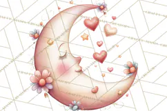 Valentine Fairy Clipart, PNG, Romantic Fairies With Hearts Product Image 2