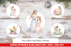 Fairy Mom Baby Fantasy Wind Spinner Product Image 1