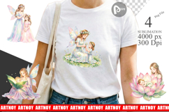 Fairy Mom Baby Fantasy Sublimation Product Image 1