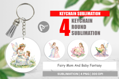 Fairy Mom Baby Fantasy Keychain Product Image 1