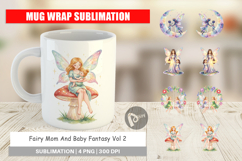 Fairy Mom Baby Fantasy Mug Wrap Product Image 1