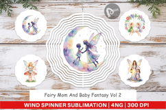 Fairy Mom Baby Fantasy Wind Spinner Product Image 1