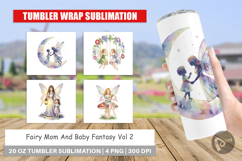 Fairy Mom Baby Fantasy Tumbler Product Image 1