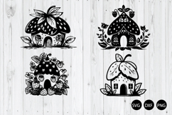Fairy Strawberry House SVG, Summer SVG Product Image 1