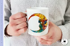 person holding a mug with fairy design