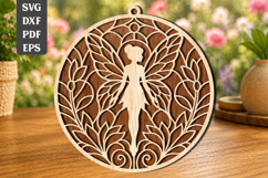 Fairy Suncatcher Laser Cut SVG Product Image 1