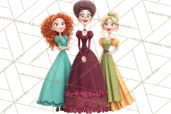 Fairy Tale Princess Clipart PNG, Fairy Godmother, Stepsister Product Image 2