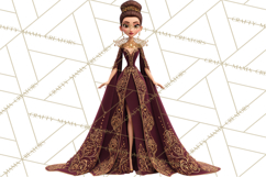 Fairy Tale Princess Clipart PNG, Fairy Godmother, Stepsister Product Image 5