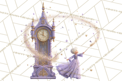 Fairy Tale Princess Clipart PNG, Fairy Godmother, Stepsister Product Image 2