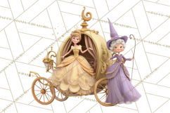 Fairy Tale Princess Clipart PNG, Fairy Godmother, Stepsister Product Image 3