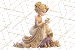 Fairy Tale Princess Clipart PNG, Fairy Godmother, Stepsister Product Image 4