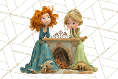 Fairy Tale Princess Clipart PNG, Fairy Godmother, Stepsister Product Image 4
