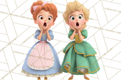 Fairy Tale Princess Clipart PNG, Fairy Godmother, Stepsister Product Image 5