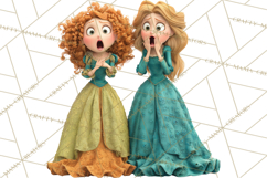 Fairy Tale Princess Clipart PNG, Fairy Godmother, Stepsister Product Image 3