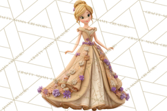 Fairy Tale Princess Clipart PNG, Fairy Godmother, Stepsister Product Image 5