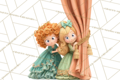 Fairy Tale Princess Clipart PNG, Fairy Godmother, Stepsister Product Image 2