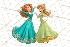 Fairy Tale Princess Clipart PNG, Fairy Godmother, Stepsister Product Image 3