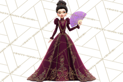 Fairy Tale Princess Clipart PNG, Fairy Godmother, Stepsister Product Image 5