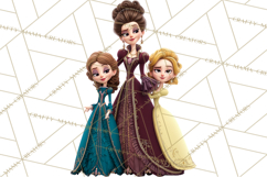 Fairy Tale Princess Clipart PNG, Fairy Godmother, Stepsister Product Image 2