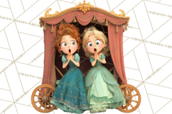 Fairy Tale Princess Clipart PNG, Fairy Godmother, Stepsister Product Image 2