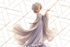 Fairy Tale Princess Clipart PNG, Fairy Godmother, Stepsister Product Image 5