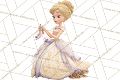Fairy Tale Princess Clipart PNG, Fairy Godmother, Stepsister Product Image 5