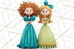 Fairy Tale Princess Clipart PNG, Fairy Godmother, Stepsister Product Image 4