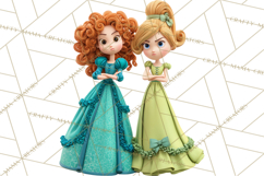 Fairy Tale Princess Clipart PNG, Fairy Godmother, Stepsister Product Image 5