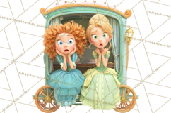 Fairy Tale Princess Clipart PNG, Fairy Godmother, Stepsister Product Image 4