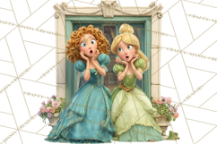Fairy Tale Princess Clipart PNG, Fairy Godmother, Stepsister Product Image 5