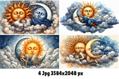 Fairy tale sleepy sun and moon Product Image 2