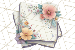Art Nouveau Fairy Tea Party Clipart PNG Product Image 4