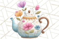 Art Nouveau Fairy Tea Party Clipart PNG Product Image 3