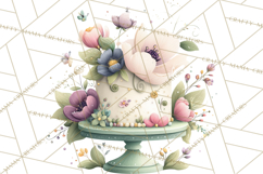 Art Nouveau Fairy Tea Party Clipart PNG Product Image 3