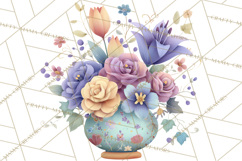 Art Nouveau Fairy Tea Party Clipart PNG Product Image 4