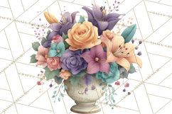 Art Nouveau Fairy Tea Party Clipart PNG Product Image 5