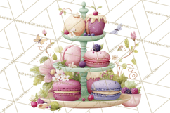 Art Nouveau Fairy Tea Party Clipart PNG Product Image 2