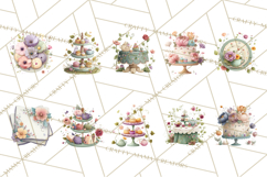 Art Nouveau Fairy Tea Party Clipart PNG Product Image 3