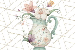 Art Nouveau Fairy Tea Party Clipart PNG Product Image 5