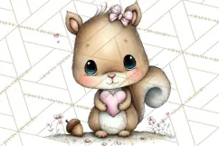 Enchanted Forest Fairies Clipart PNG, Woodland Valentine Art Product Image 4
