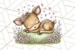 Enchanted Forest Fairies Clipart PNG, Woodland Valentine Art Product Image 5