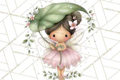 Enchanted Forest Fairies Clipart PNG, Woodland Valentine Art Product Image 2