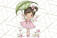 Enchanted Forest Fairies Clipart PNG, Woodland Valentine Art Product Image 3