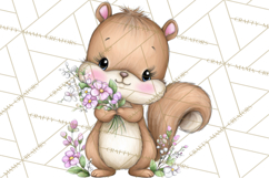 Enchanted Forest Fairies Clipart PNG, Woodland Valentine Art Product Image 4